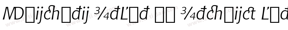 Chianti ItAlt BT Italic Alternate字体转换